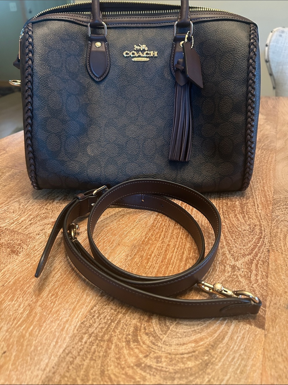 Coach large braided bag - Picture 5 of 6